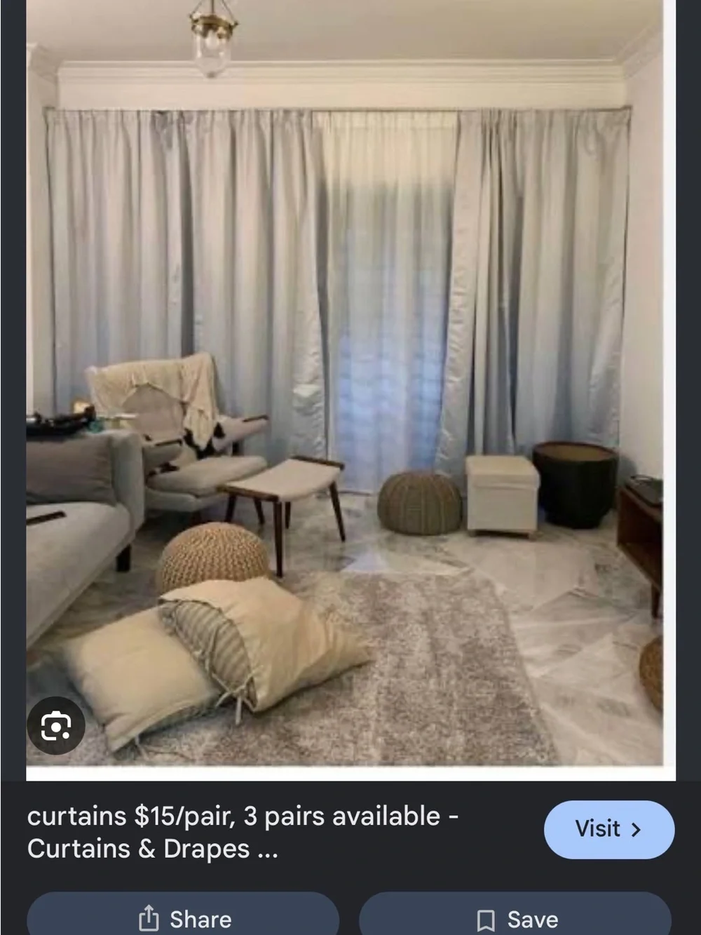 IKEA glansnäva curtain